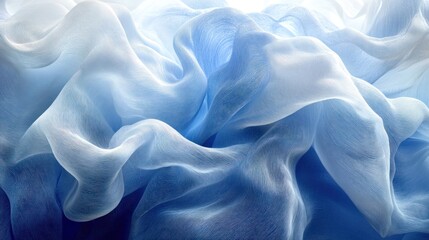 Obraz premium A soft, flowing texture in shades of blue, evoking a sense of tranquility and fluidity.