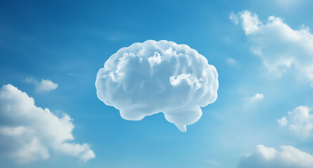 A cloud shaped like the human brain