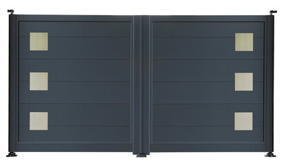 portail en aluminium gris anthracite