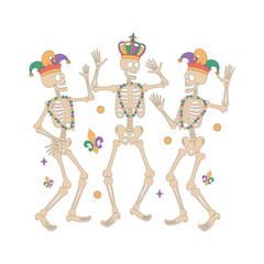 retro Mardi Gras  Design