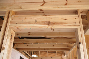 Wood Framing of New Construction Addition on House