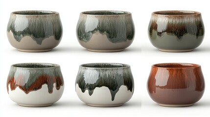 Artisan-made ceramic bowls with unique reactive glaze finishes. Perfect for serving snacks, dips, or individual portions of desserts.