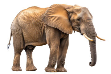 Obraz premium Large African Elephant isolated on white background PNG