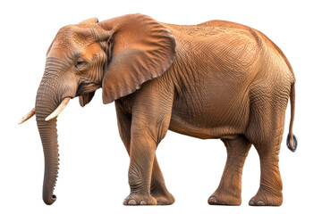 Obraz premium Large African Elephant isolated on white background PNG