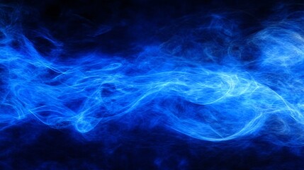 Obraz premium Abstract Blue Smoke Wave Energy Background