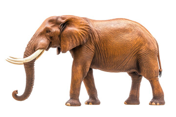 Fototapeta premium Large African Elephant isolated on white background PNG