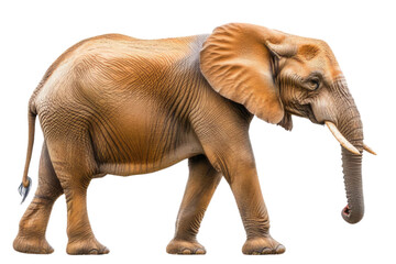 Obraz premium Large African Elephant isolated on white background PNG