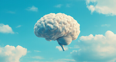 A cloud shaped like the human brain