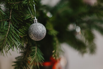 christmas tree decorations background