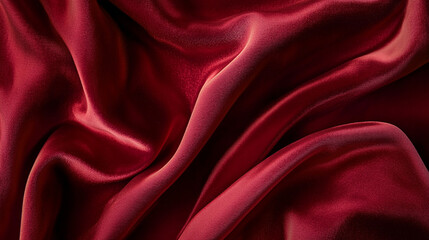 Obraz premium Beautiful Dark Red silky velvet cloth background