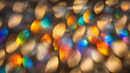 Naklejka premium Abstract Colorful Bokeh Lights Background Oval Shapes