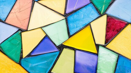 Fototapeta premium Abstract Colorful Mosaic Glass Pattern Background