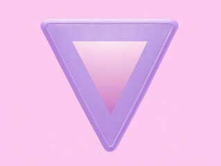 Abstract Lavender Triangle Frame Minimalist Pastel Background
