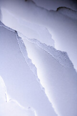 Abstract Torn Paper Close Up Wavy Ridged Layered Background