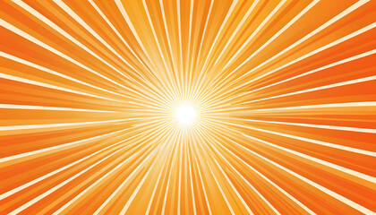 Obraz premium Abstract orange sunburst background.