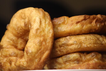 Sfenj Close Up, Moroccan Doughnuts
