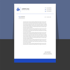 Modern Creative Letterhead Vector Templet Design