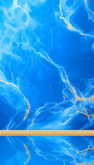 Abstract Blue and Gold Marble Pattern - Ideal for Backgrounds and Design Projects