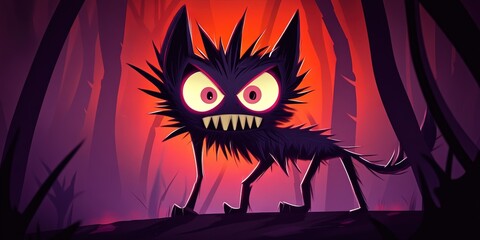 2D animation chupacabra