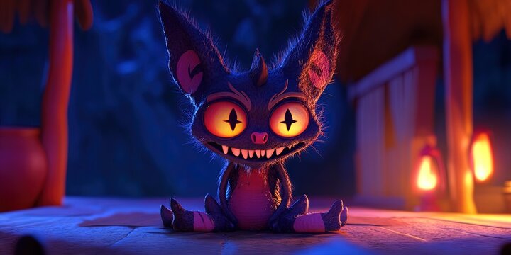 2D animation chupacabra