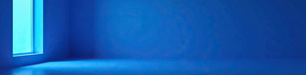 Gradient background with a deep blue window and light reflection, gradient, blue, window