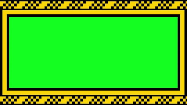police line stripe animation. Caution, danger, warning yellow background template motion on green screen background. animated 4k chroma key