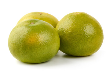 Grapefruits, isolated on white background.