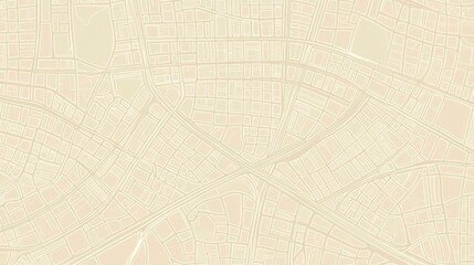 Fototapeta premium Abstract beige city map aerial view.
