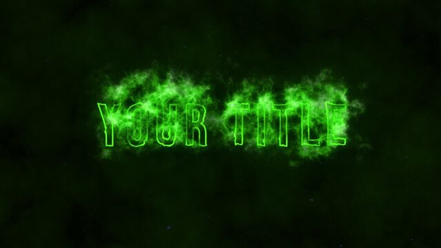 Mysterious Green Energy Magic Title Intro