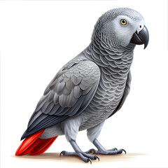 Fototapeta premium Parrot isolated on white background