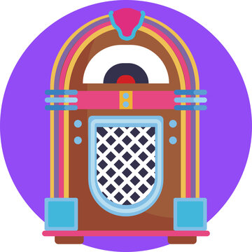 A vibrant, retro jukebox with glowing neon lights, its colorful buttons hinting at the rhythm of jazz melodies waiting to play.