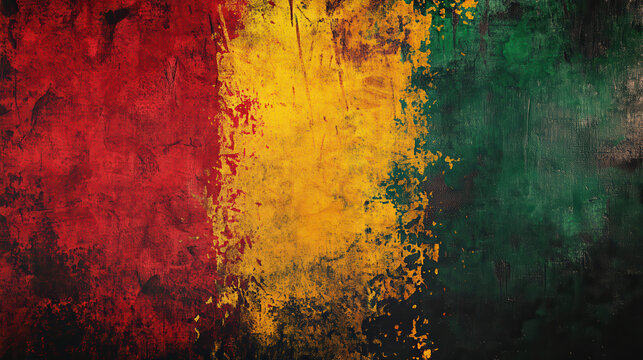 Bold African flag texture for cultural celebration: Black History Month