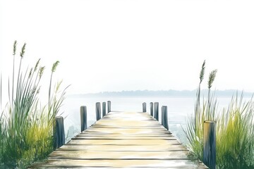 St. Stephen's Day Pier Illustration