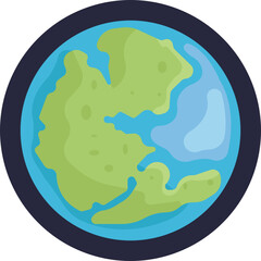 Pangaea symbolizes the prehistoric era when the continents were connected, showcasing Earth's early geological history.