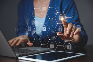 User access and cybercrime prevention. Concept of data protection and personal privacy.