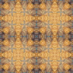 Earth tone and blue abstract.