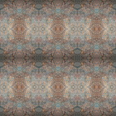 Blue, pink and brown abstract.
