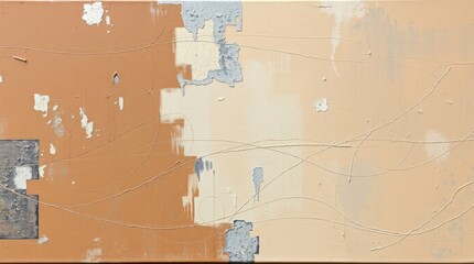Fototapeta premium A bold acrylic painting of a painted concrete wall featuring