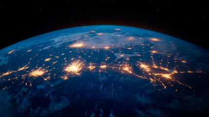 Obraz premium Earth from cosmos.