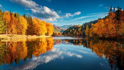 Fototapeta premium autumn in the mountains