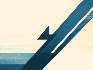Abstract Blue and Beige Geometric Background Design