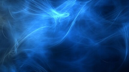 Abstract Blue Swirls Digital Art Background Texture