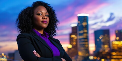 Fototapeta premium professional woman standing in Houston