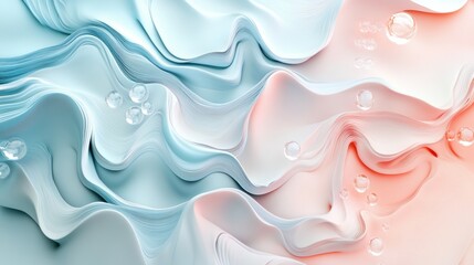 Fototapeta premium Calming aquatic patterns studio abstract art peaceful environment close-up view serene ripple concept