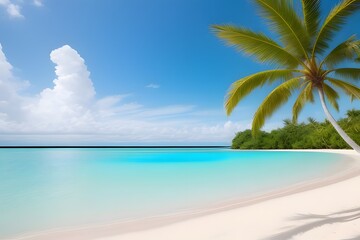 Tropical beach with turquoise water