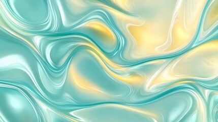 Dynamic sunlit ripple patterns in teal and yellow abstract design serene aquatic environment high detail texture