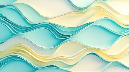 Fototapeta premium Dynamic pastel aqua ripples with sunlight distortions serene aquatic texture high detail calm environment