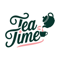 Stylish Tea Time Graphic Design