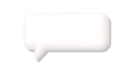 White speech bubble symbol illustrating communication in a digital contextWhite speech bubble symbol illustrating communication in a digital context