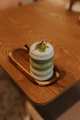 Matcha latte lawendowa